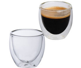 2er Set doppelwandige Espressotassen, 2 x 100ml